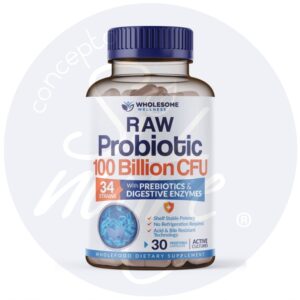 Probióticos + prebióticos puros sin modificar + enzimas digestivas
